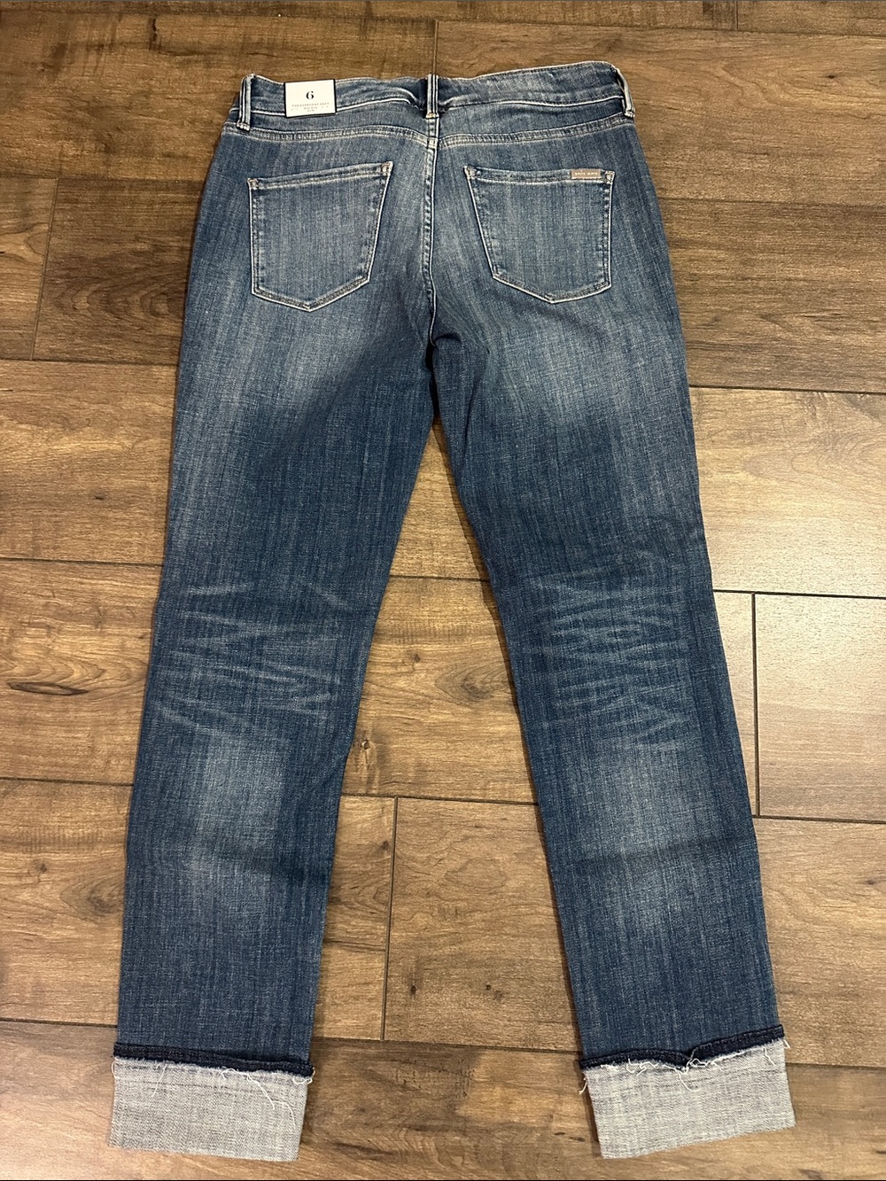 White House Black Market Men's Slim Straight Blue Washed Jeans